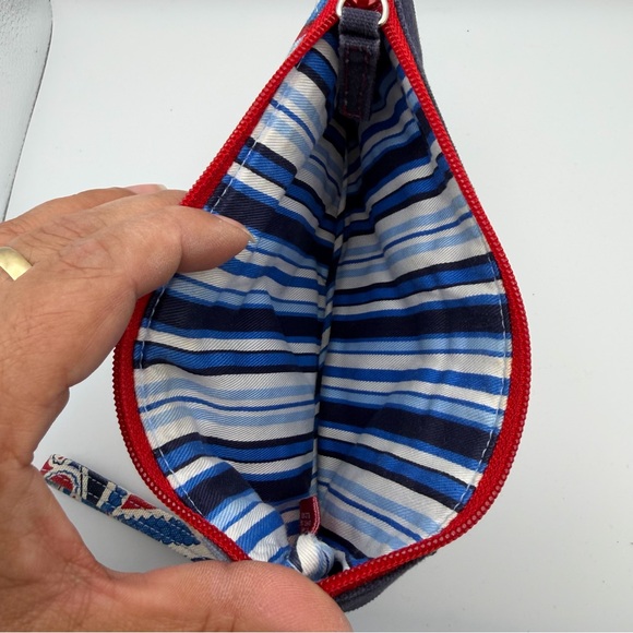 Vera Bradley Seaside Collection Wristlet Red White Blue - Picture 4 of 7